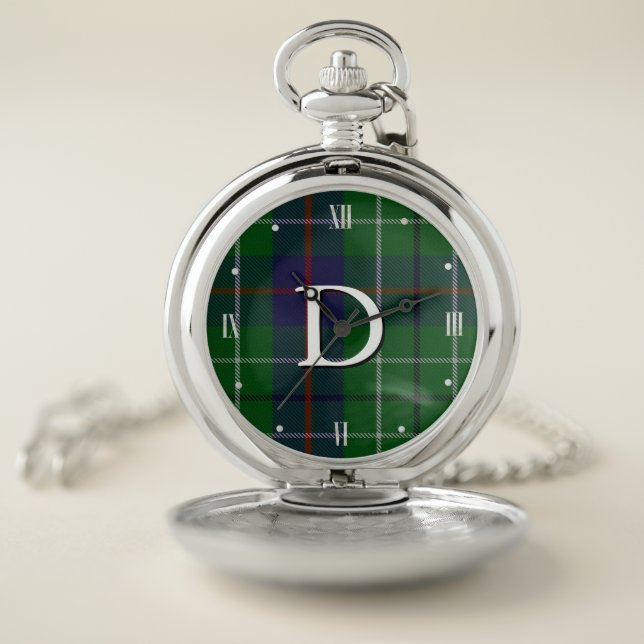 Duncan Tartan Plaid Pocket Watch (Inside)