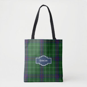 Duncan Tartan Plaid Tote Bag