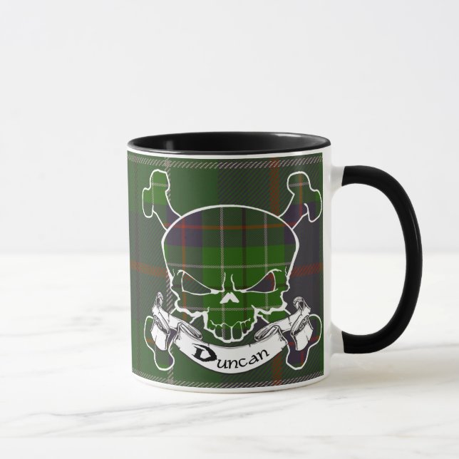 Duncan Tartan Skull Mug (Right)