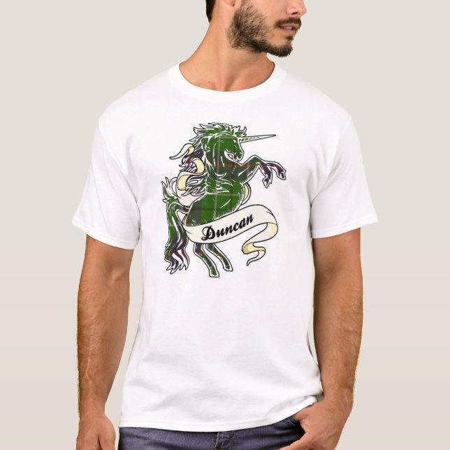 Duncan Tartan Unicorn T-Shirt (Front)