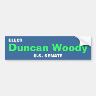 DUNCAN WOODY bumper sticker