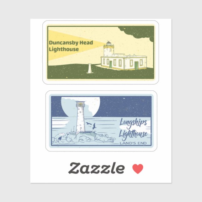 Duncansby Head Lighthouse Sticker (Sheet)