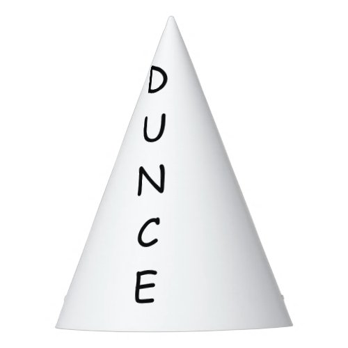 Dunce hat party humor for birthdays or parties