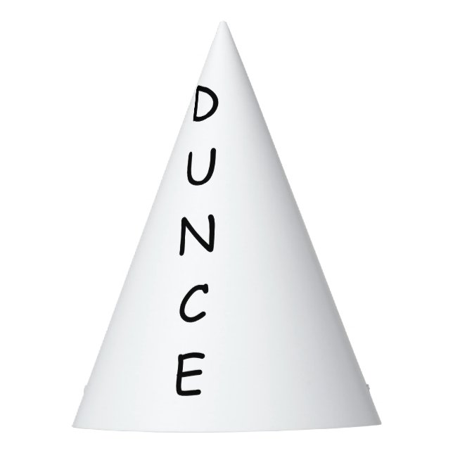 Dunce hat party humor for birthdays or parties (Front)