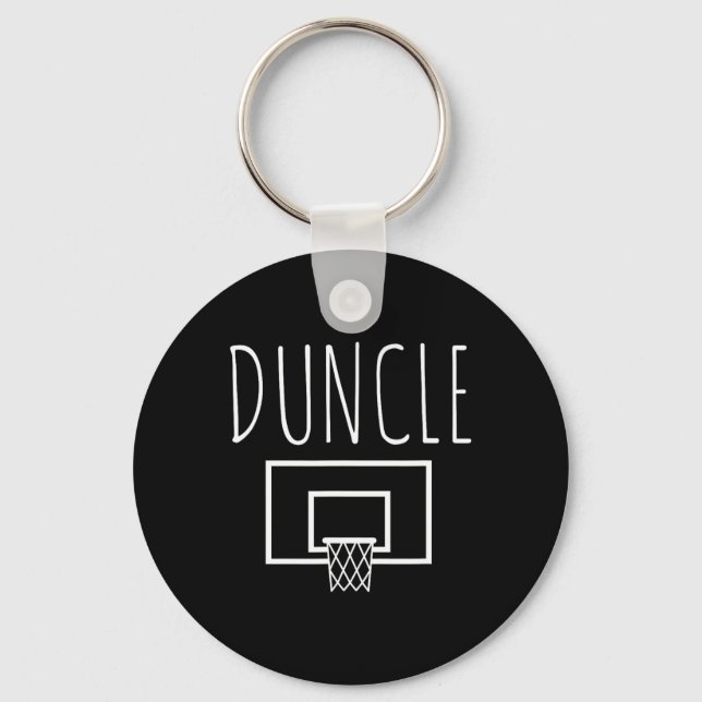 Duncle Fun Bysketbyll Uncle  Keychain (Front)