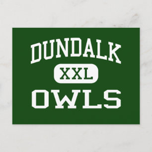 Dundalk - Owls - High School - Baltimore Maryland Postcard