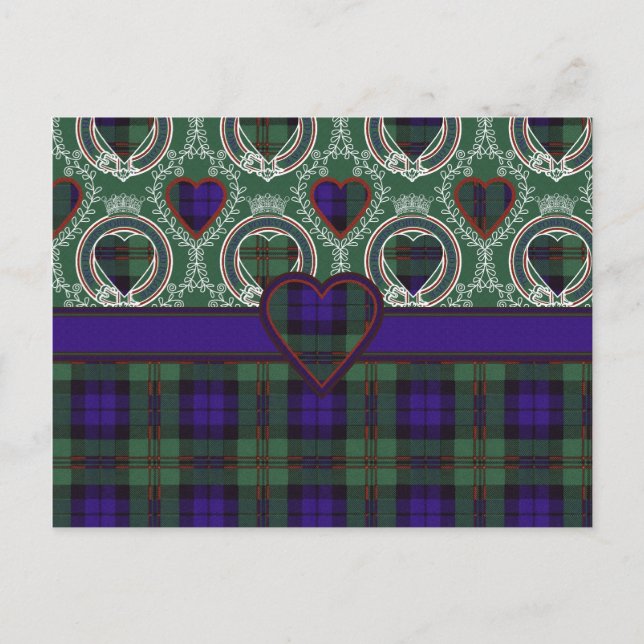 Dundas Scottish tartan Postcard (Front)