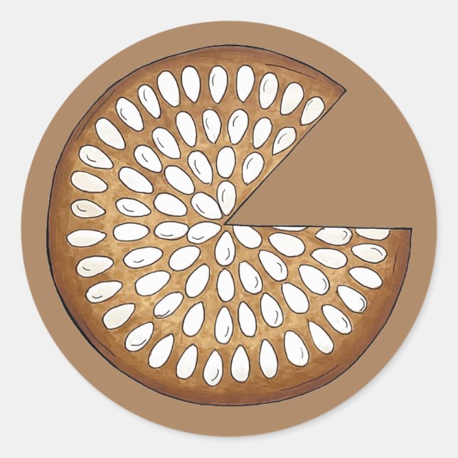 Dundee Cake Scotland Scottish Food British Bakes Classic Round Sticker (Front)