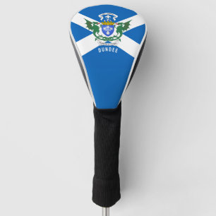 Dundee coat of arms/ St. Andrew's Cross backdrop Golf Head Cover