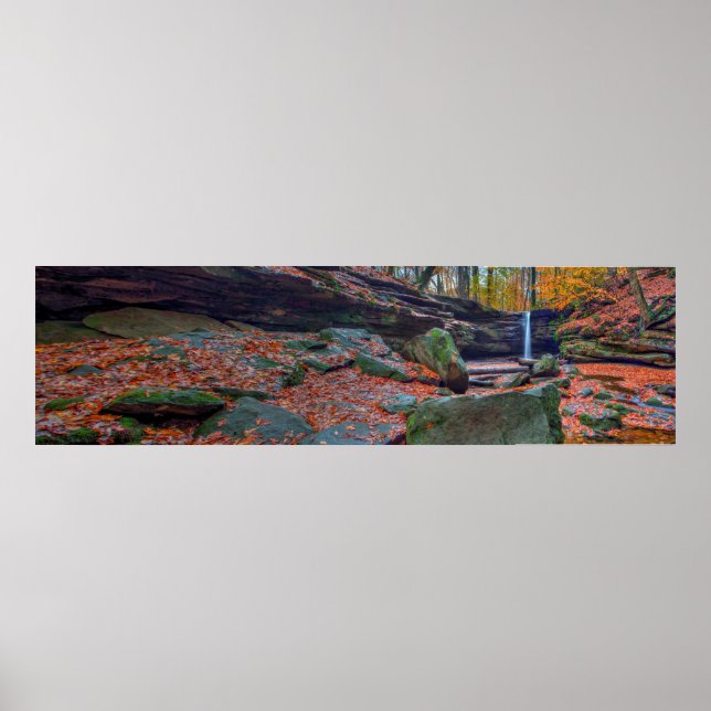 Dundee Falls in Autumn, Ohio Poster (Front)