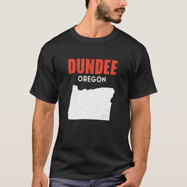Dundee Oregon USA State America Travel Oregonian T-Shirt (Front)