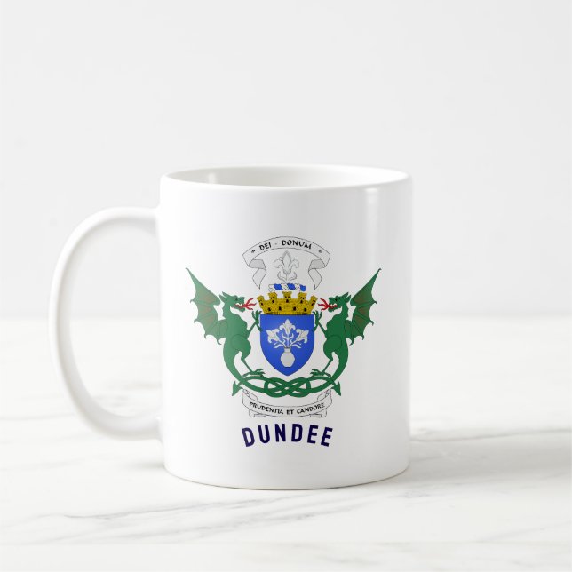 Dundee - Scotland - Coat of Arms Coffee Mug (Left)