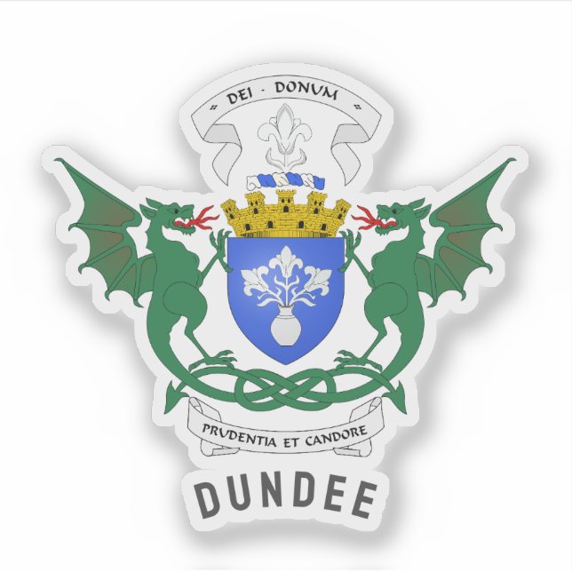 Dundee - Scotland - Coat of Arms Sticker (Front)