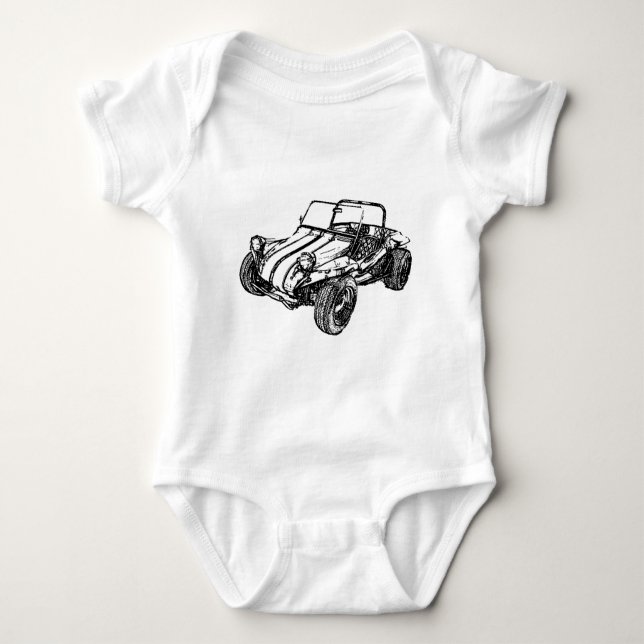 Dune Buggy Baby Bodysuit (Front)