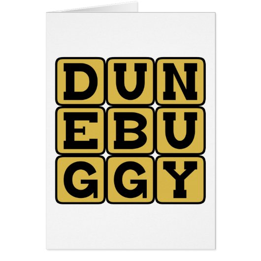 Dune Buggy, Beach Transportation Cards (Front)