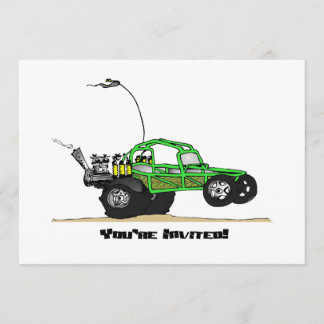 Dune Buggy Party Invitations