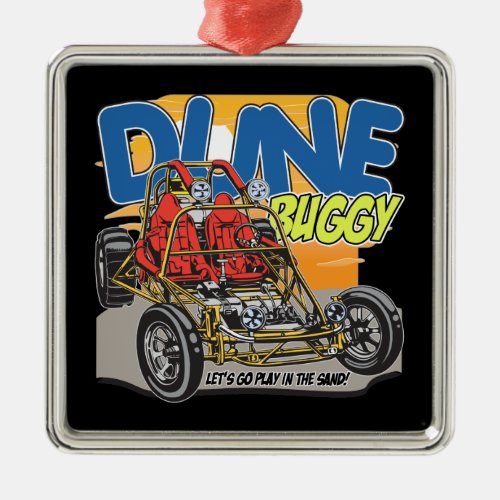 Dune Buggy Play in the Sand Metal Ornament