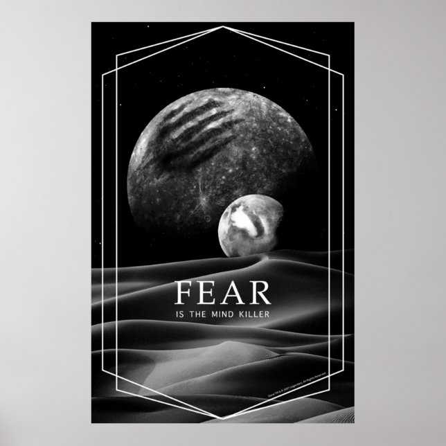 Dune Moons Fear Is The Mind Killer Poster (Front)