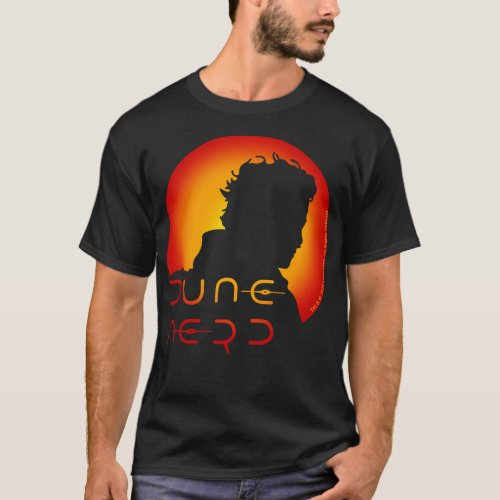 Dune Nerd Paul Atreides Silhouette 3 T_Shirt