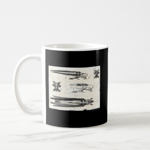 Dune Royal Ornithopter Blueprint Cream Coffee Mug