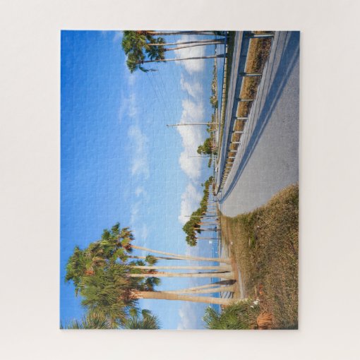 Dunedin Causeway, connected to honeymoon island. Jigsaw Puzzle Zazzle
