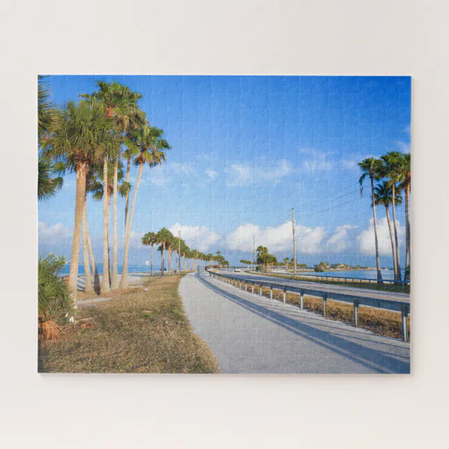 Dunedin Causeway, connected to honeymoon island. Jigsaw Puzzle Zazzle