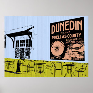Dunedin, Florida artwork - tourist photos Poster
