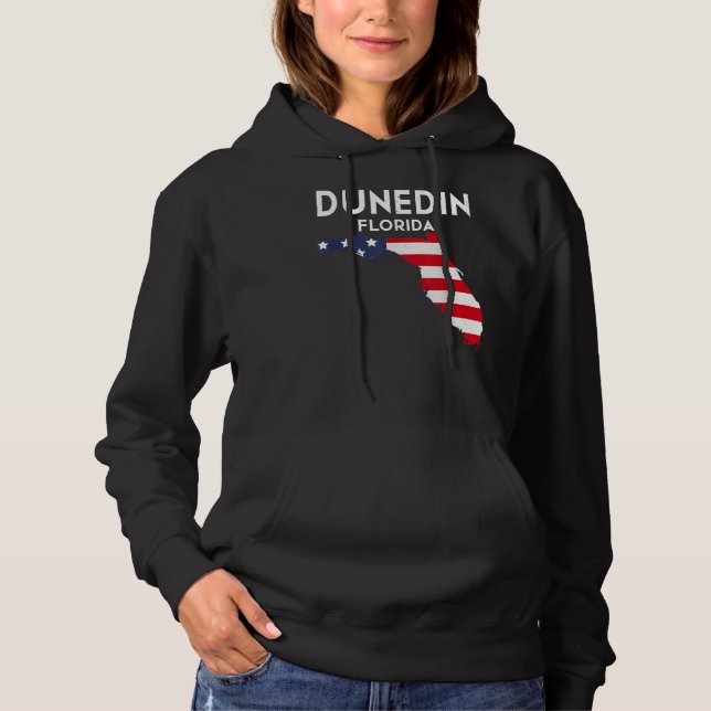 Dunedin Florida USA State America Travel Floridian Hoodie (Front)