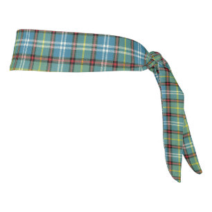 Dunedin New Zealand Tartan Plaid Tie Headband