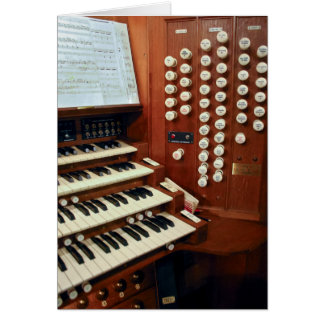 Dunedin pipe organ console cards