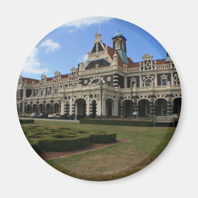 Dunedin Railway Station, New Zealand Magnet (Front)