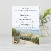 Dunes and Beach Nautical Baby Shower Invitation (Standing Front)