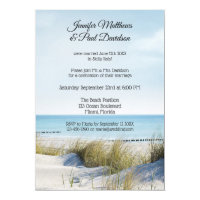 Dunes and Beach Post Wedding Party Invitation