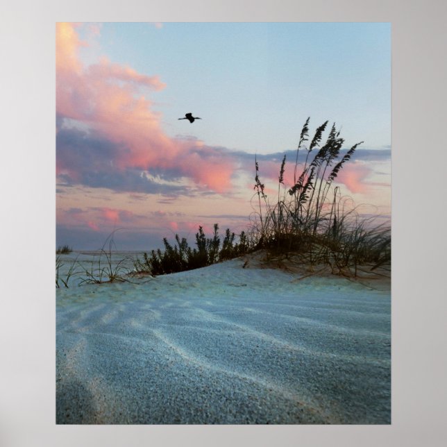 Dunes Sunset Photo Poster Print (Front)