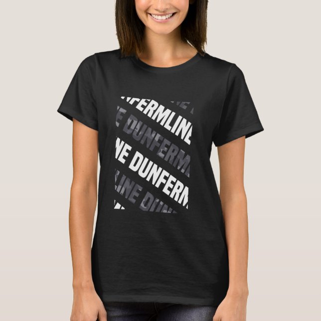 Dunfermline Camo Pattern Grey Camouflage T-Shirt (Front)