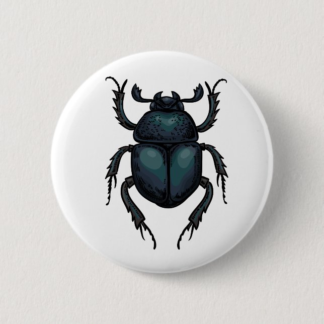 Dung beetle button (Front)