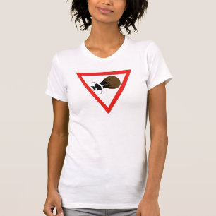 Dung Beetle Crossing, Trafic Sign, South Africa T-Shirt