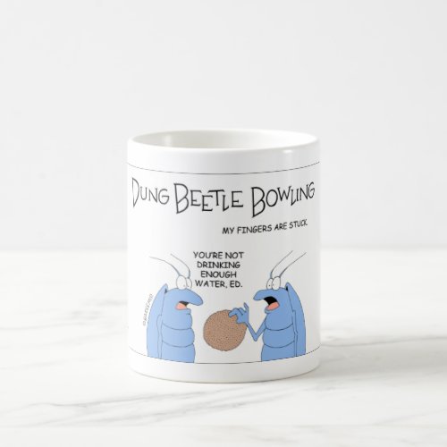 Dung Beetle Goes Bowling Coffee Mug