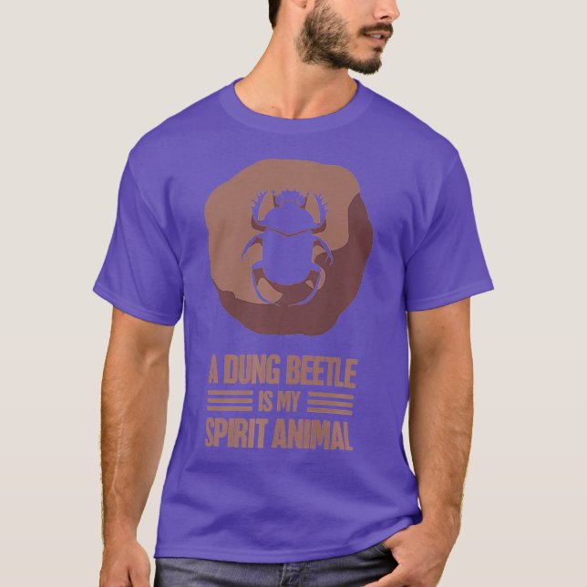 Dung Beetle  Insect Entomologist Gift - Beetle T-Shirt (Front)