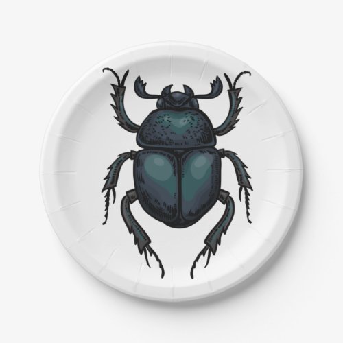 Dung beetle paper plates