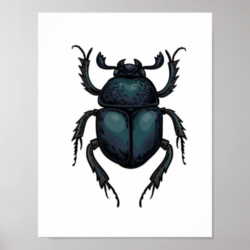Dung beetle poster