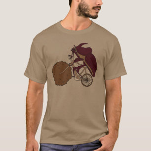 Dung Beetle Riding Bike With Dung Wheel T-Shirt