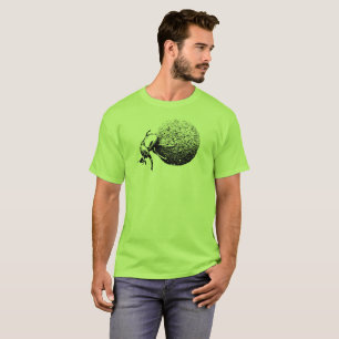 Dung Beetle Rolling Dung Ball African Wildlife T-Shirt