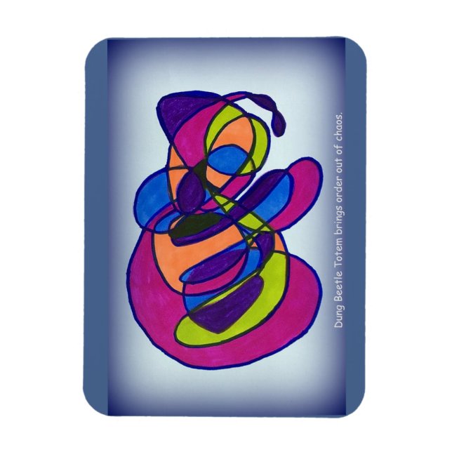 Dung Beetle Totem Magnet (Vertical)