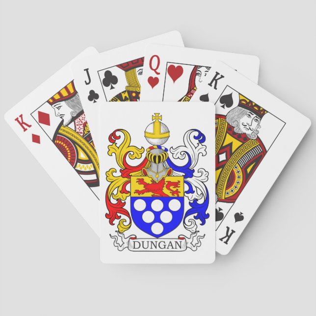 Dungan Coat of Arms Poker Cards (Back)