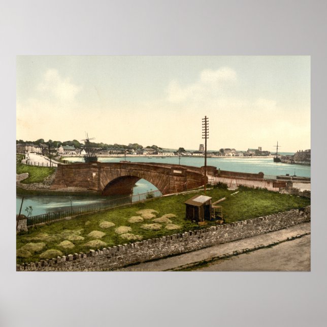 Dungarvan Harbor, County Waterford Poster (Front)