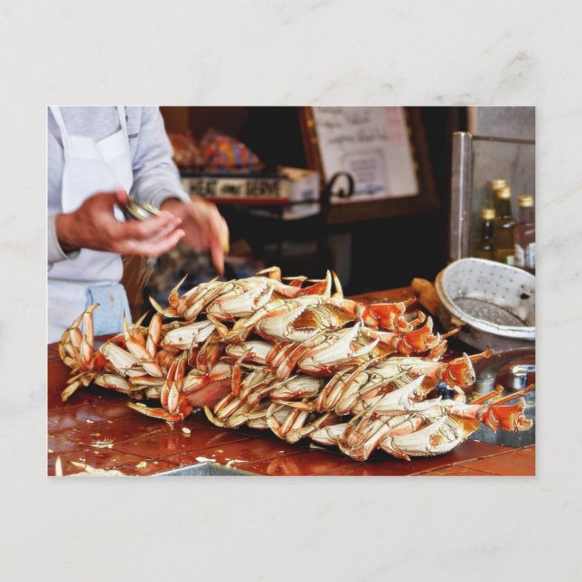 Dungeness Crab At Fishermans Wharf In San Francisc Postcard (Front)