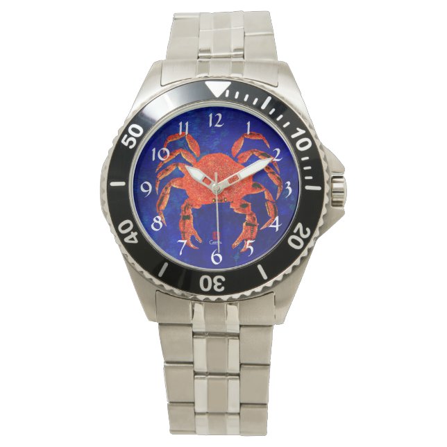 Dungeness Crab - Stainless Steel Men's Watch (Front)