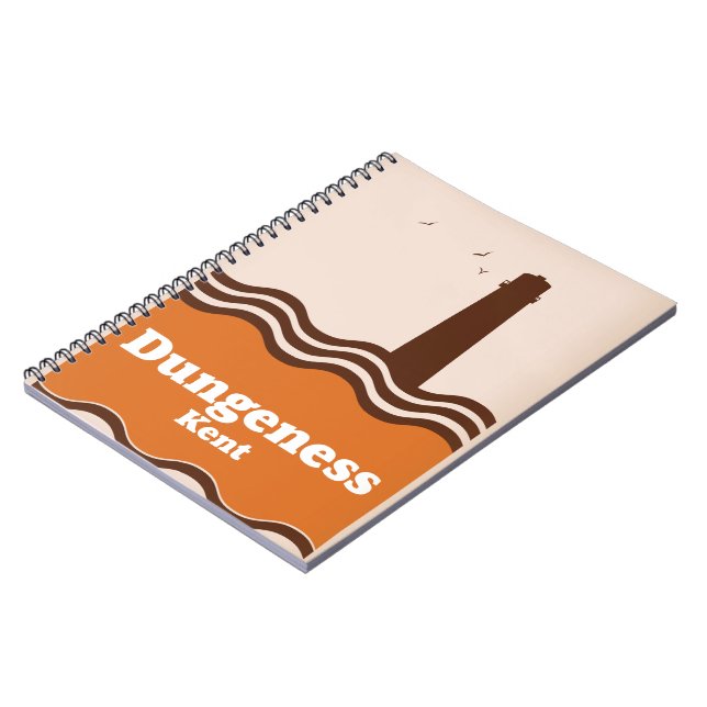 Dungeness Kent vintage style travel poster Notebook (Left Side)