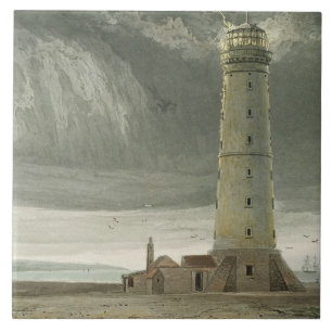 Dungeness Lighthouse, from 'A Voyage Around Great Ceramic Tile